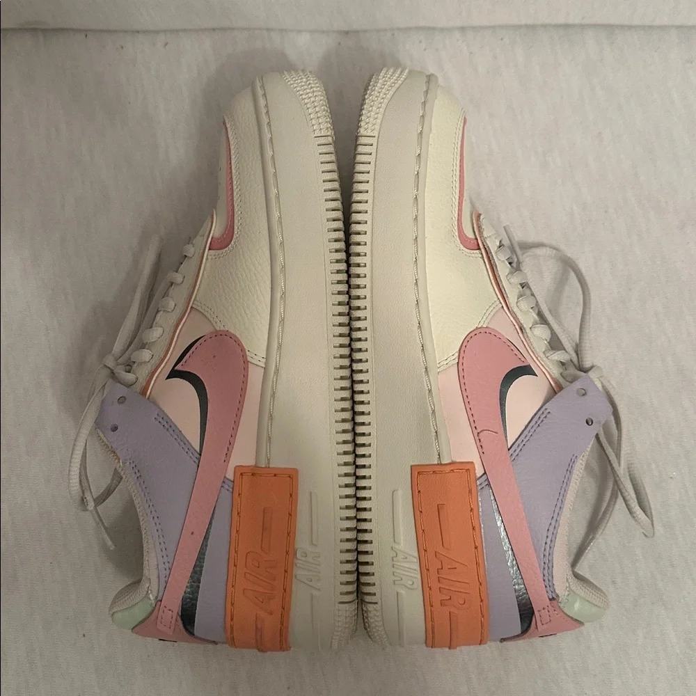 Nike Women’s Air Force 1 Shadow Orange Chalk Pink Glaze CI0919-111 Shoe Size 8.5 - Picture 10 of 15